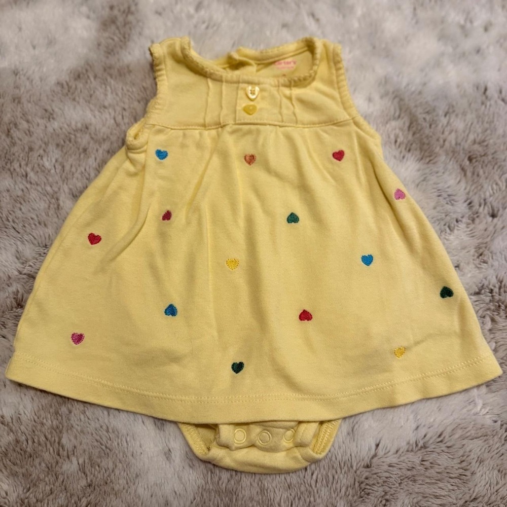 Vintage carters heart embroidered bubble romper size 3 months